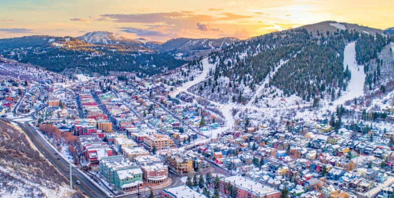 Park City, Utah in winter